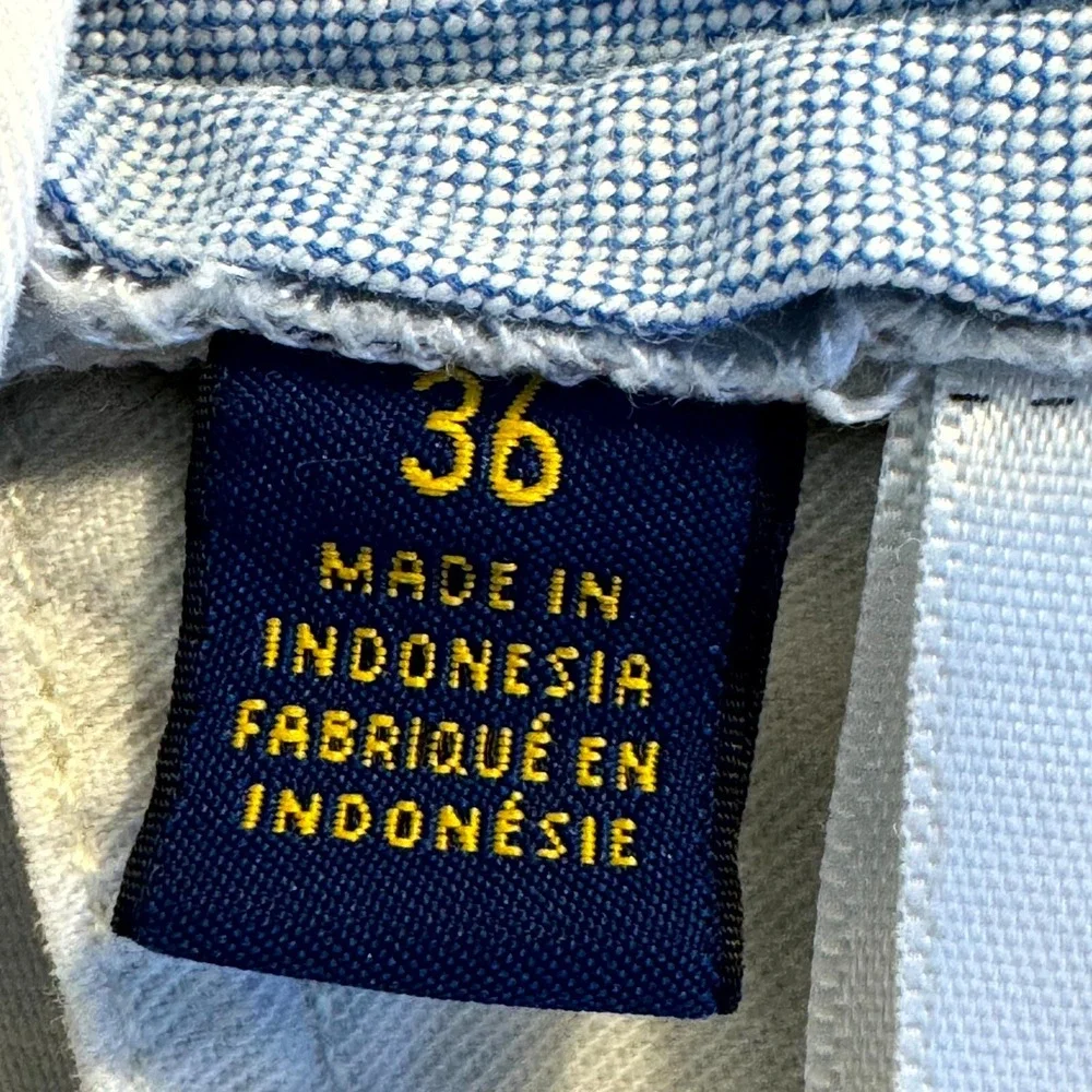 Polo Ralph Lauren Men's Chino Shorts 36 Ivory Cotton Stretch Classic Fit M1887 - Picture 6 of 9